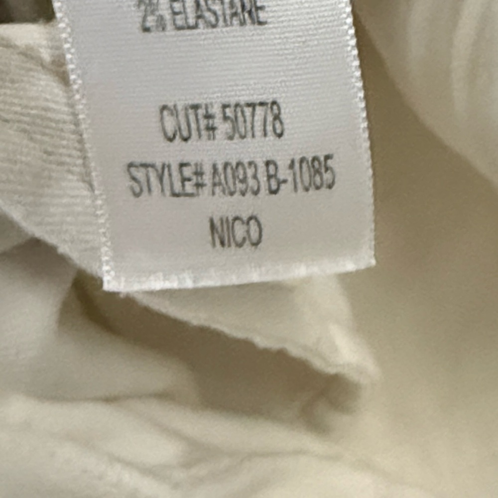 Agolde Nico White High Rise Button Fly Jeans A093-1085 Size 27 - Picture 3 of 4